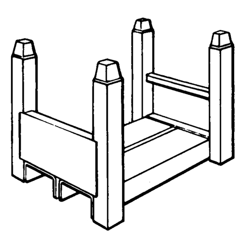 Supports empilables mobiles, 12" la x 16" p, Capacit&eacute; de 2500 lb Auto-Cam