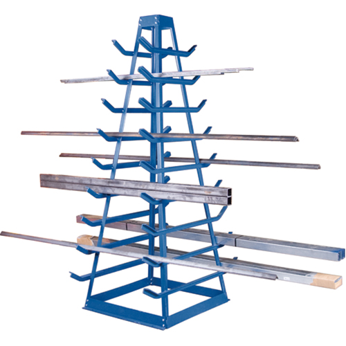 Supports pour tuyaux - Rangement horizontal, Horizontal, 9 Niveaux, 18" la x 40" p x 84" h, 1800 lb Cap. Auto-Cam