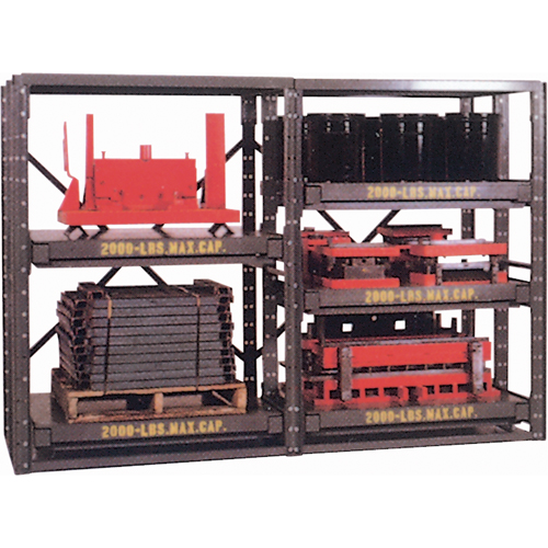 &eacute;tag&egrave;res E-Z Glide, Acier, &agrave; glissi&egrave;re, Capacit&eacute; 2000 lb, 36" la x 84,5" h x 36" p Auto-Cam