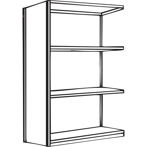 Interlok Shelving Unit, Steel, Boltless, 450 lbs. Capacity, 48" W x 88" H x 24" D Auto-Cam