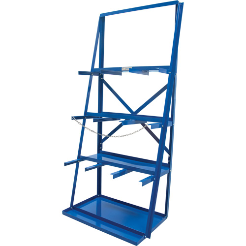Bar Storage Rack, Vertical, 3 Levels, 36" W x 24" D x 84" H, 3000 lbs. Cap. Auto-Cam