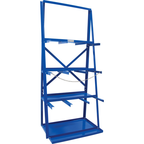 Bar Storage Rack, Vertical, 3 Levels, 36" W x 24" D x 84" H, 3000 lbs. Cap. Auto-Cam