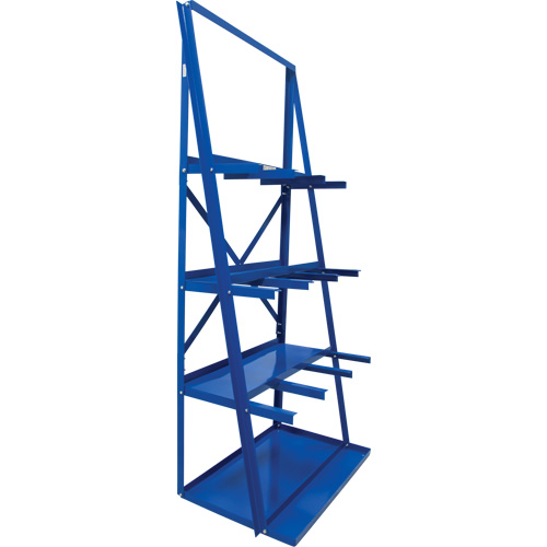 Bar Storage Rack, Vertical, 3 Levels, 36" W x 24" D x 84" H, 3000 lbs. Cap. Auto-Cam