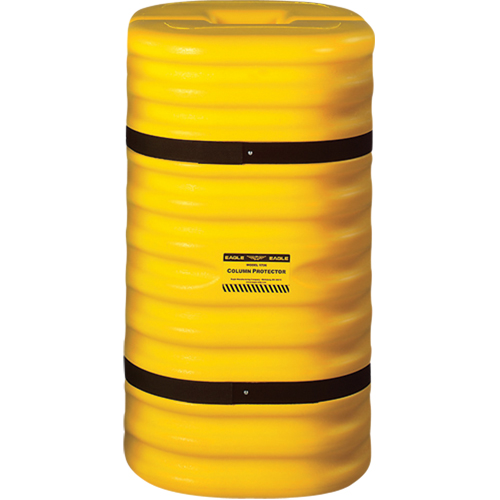 Column Protector, 6" x 6" Inside Opening, 24" L x 24" W x 42" H, Yellow Auto-Cam
