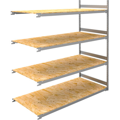 Wide Span Record Storage Shelving, Steel, 4 Shelves, 72" W x 32" D x 84" H, Add-On Kit Auto-Cam