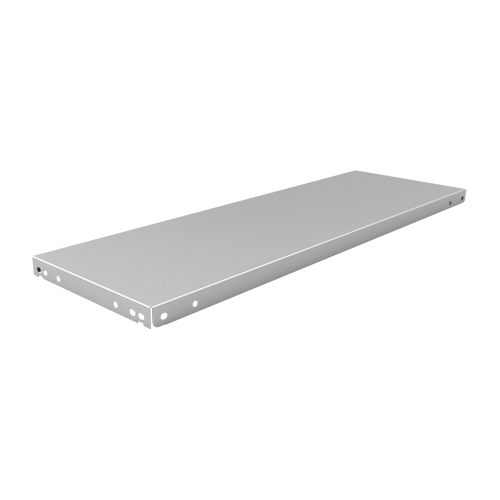 Slotted Angle Shelf, Galvanized Steel, 48" W x 12" D Auto-Cam