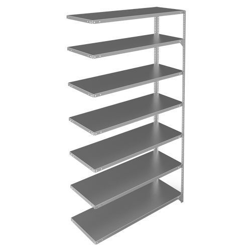 &eacute;l&eacute;ment de rayonnage, Acier galvanis&eacute;, Montant &agrave; fente, Capacit&eacute; 275 lb, 48" la x 84" h x 18" p Auto-Cam