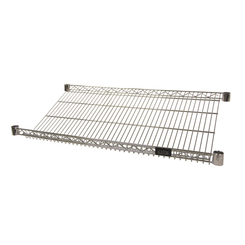Wire Slanted Shelf, 18" W x 36" D, 400 lbs. Capacity Auto-Cam