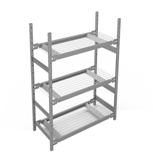 &eacute;tag&egrave;re de grande largeur, Acier, Sans boulons, Capacit&eacute; 1340 lb, 42" la x 60" h x 18" p Auto-Cam