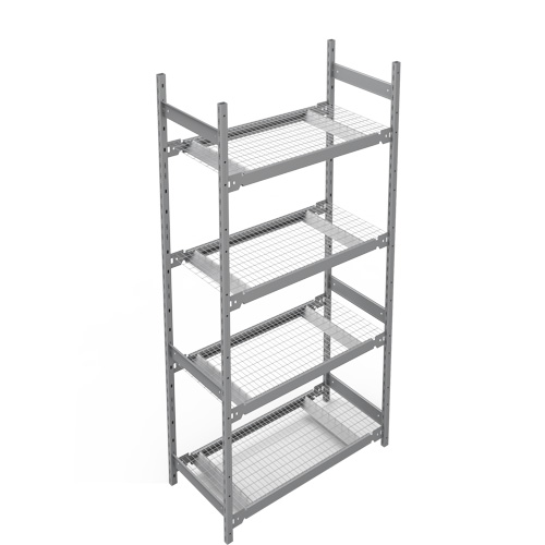 Wide Span Storage Shelving, Steel, Boltless, 1340 lbs. Capacity, 42" W x 84" H x 18" D Auto-Cam