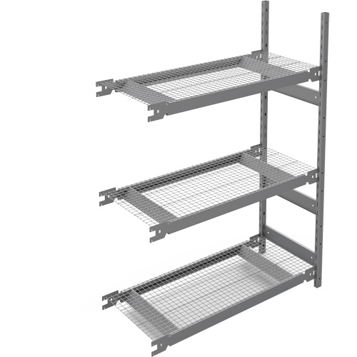 Wide Span Storage Shelving, Steel, Boltless, 1340 lbs. Capacity, 42" W x 60" H x 18" D Auto-Cam