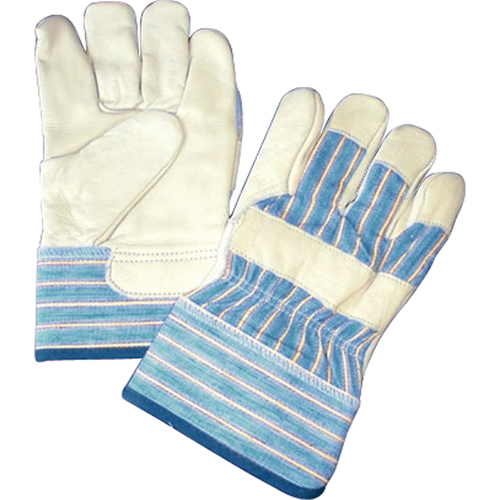 Gants doubl&eacute;s, Taille unique, Paume en Cuir fleur de vache, Doublure en Molleton de coton Auto-Cam