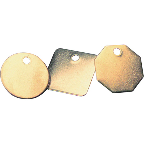 Blank Tags, Brass, 1.25" dia Auto-Cam