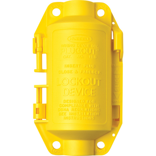 Hubbell Plugout&reg; Lockout, Plug Type Auto-Cam