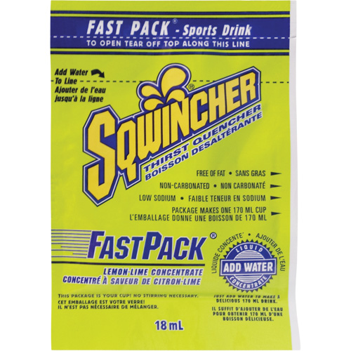 Sqwincher&reg; Boisson de r&eacute;hydratation Fast Pack, Emballage-portion, Citron-lime Auto-Cam
