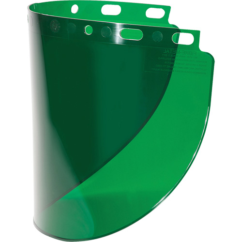 Fibre-Metal&reg; Wideview Faceshield Visor, Propionate, Green Tint Auto-Cam