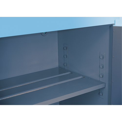 Armoires de s&eacute;curit&eacute; pour acides & produits corrosifs avec doublure ChemCor, 30 gal., 43" x 44" x 18" Auto-Cam