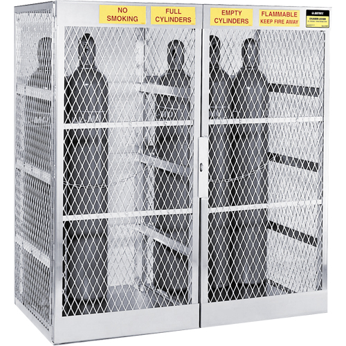 Armoires en aluminium pour bouteilles GPL, nbre de bouteilles: 20, 60" , 32" , 65" , Argent Auto-Cam