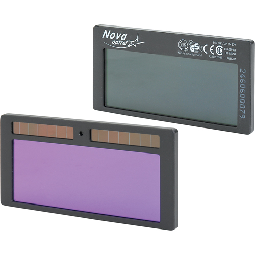 Filtres autoassombrissants Nova, 2" la x 4-1/4" h Champ de vision, Pour utilisation avec nova Auto-Cam