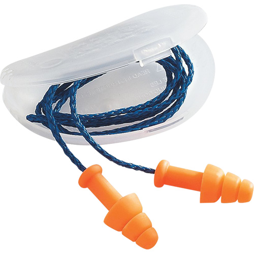 Bouchons d'oreilles SmartFit de Howard Leight, Avec cordon, Vrac - Sac en poly, 25 dB NRR, Taille unique Auto-Cam