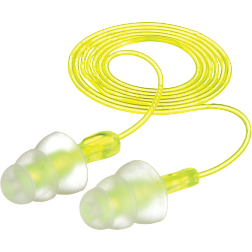 Bouchons d'oreilles r&eacute;utilisables &agrave; trois brides E-A-R, Avec cordon, Vrac - Sac en poly, 26 dB NRR, Taille unique Auto-Cam