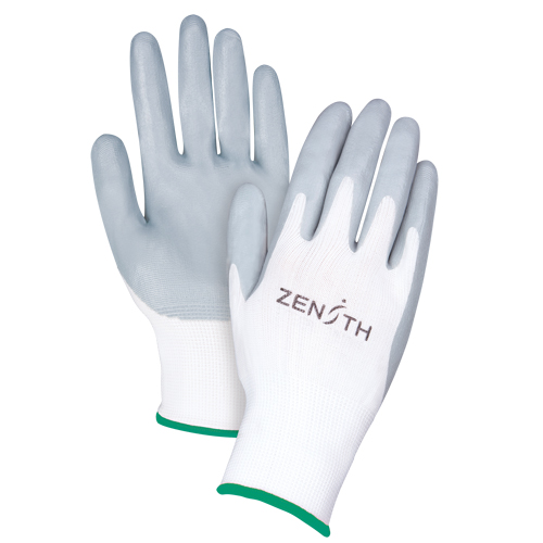 Gants l&eacute;gers enduits et respirants, 8/Moyen, R&ecirc;vetement Mousse de nitrile, Calibre 13, Enveloppe en Polyester Auto-Cam