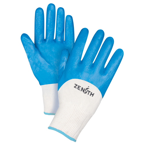 Gants enduits et tricot&eacute;s sans coutures de poids moyen, 10/T-Grand, R&ecirc;vetement Nitrile, Calibre 13, Enveloppe en Coton Auto-Cam