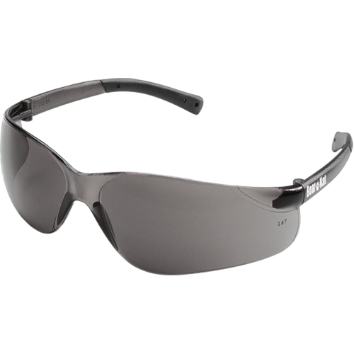Bear Kat&reg; Safety Glasses, Grey/Smoke Lens, Anti-Scratch, ANSI Z87+/Meets/Exceeds CSA Z94.3 Auto-Cam