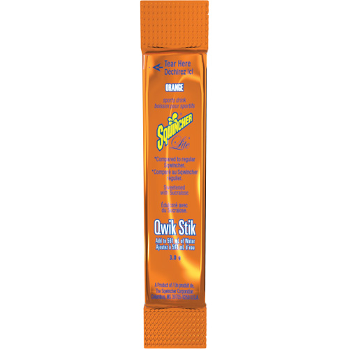 Sqwincher&reg; ZERO&reg; Qwik Stik Rehydration Drink, Powder, Orange Auto-Cam