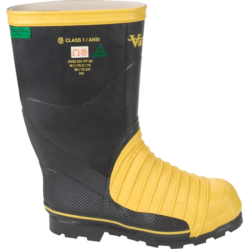 Miner 49er Professional Mining Boots, Rubber, Steel Toe, Size 7 Auto-Cam
