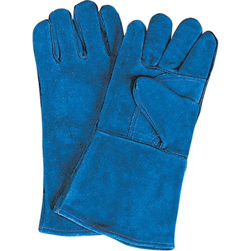 Double Palm & Thumb Welding Gloves, Split Cowhide, Size Large Auto-Cam
