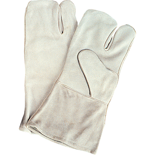 Standard-Duty Welder's Gloves, Split Cowhide, Size Large Auto-Cam
