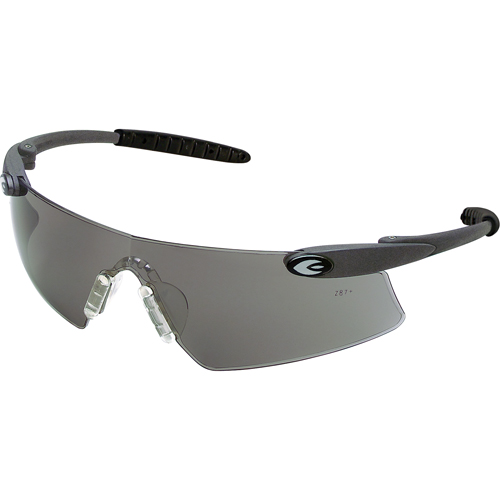 Lunettes de s&eacute;curit&eacute; Desperado, Lentille Grise/fum&eacute;e, Anti-&eacute;gratignures, ANSI Z87+/R&eacute;pond ou surpasse la norme CSA Z94.3 Auto-Cam