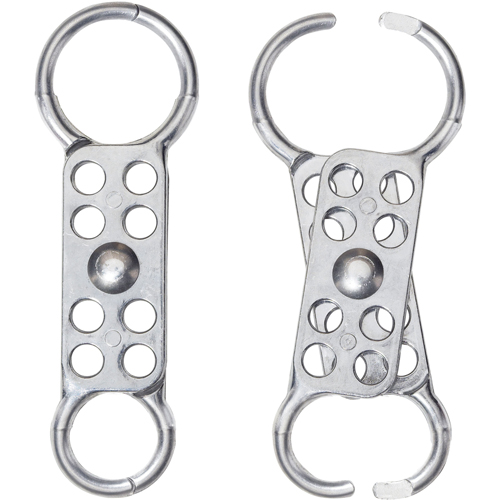 Safety Lockout Hasps, Silver Auto-Cam