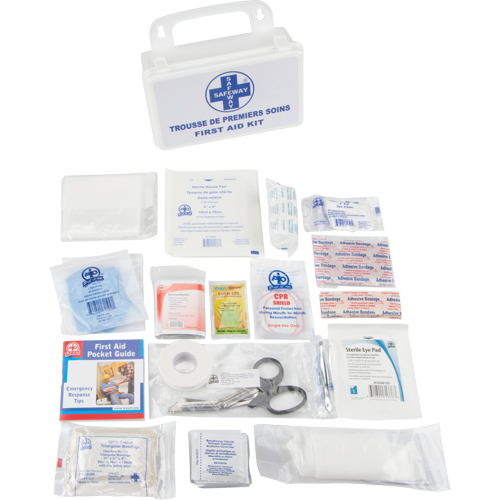 Trousse de premiers soins, Dispositif m&eacute;dical Classe 1, Boîte en plastique Auto-Cam