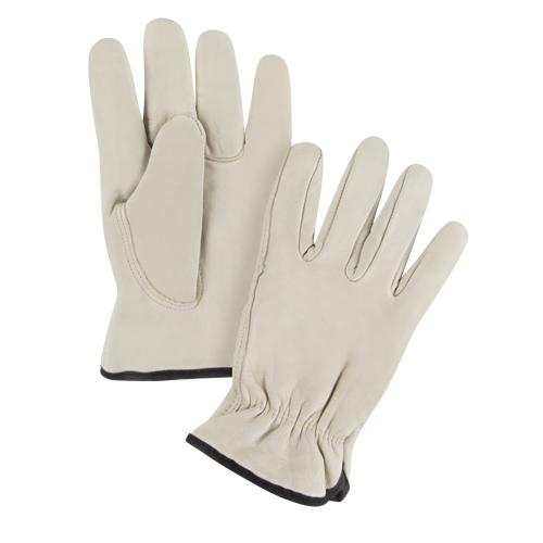 Standard-Duty Winter-Lined Driver's Gloves, 2X-Large, Grain Cowhide Palm, Fleece Inner Lining Auto-Cam