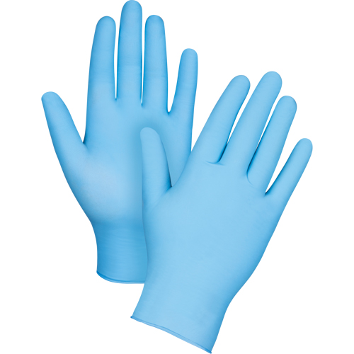 Puncture-Resistant Examination Gloves, Small, Nitrile, 4.5-mil, Powder-Free, Blue Auto-Cam