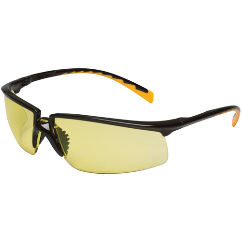 Lunettes de s&eacute;curit&eacute; Privo, Lentille Ambr&eacute;e, Antibu&eacute;e, R&eacute;pond ou surpasse la norme CSA Z94.3 Auto-Cam