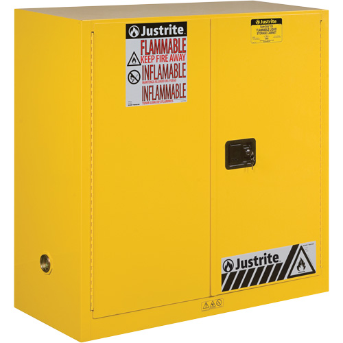 Sure-Grip&reg; Ex Flammable Storage Cabinets, 30 gal., 1 Door, 43" W x 44" H x 18" D Auto-Cam