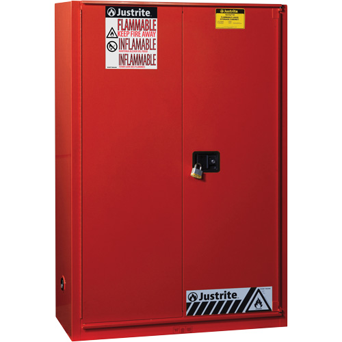 Armoire de s&eacute;curit&eacute; pour la peinture et les encres combustibles EX Sure-Grip, 60 gal., 5 tablettes Auto-Cam