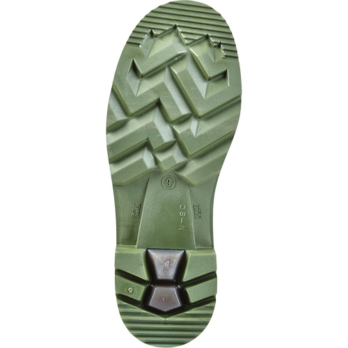 Enduro All Season Industrial Boots, Rubber, Steel Toe, Size 8, Puncture Resistant Sole Auto-Cam