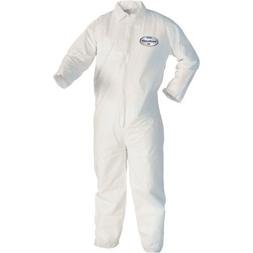 Kleenguard A40 Coveralls, 2X-Large, White, Microporous Auto-Cam