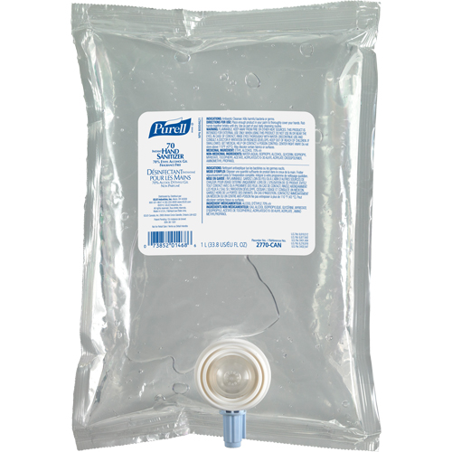 Gel d&eacute;sinfectant pour les mains NXT Advanced, 1000 ml, Cartouche de recharge, 70 % alcool Auto-Cam