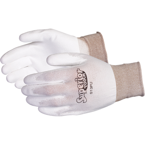 Gants en nylon &agrave; paume enduite de polyur&eacute;thane Superior Touch de qualit&eacute; sup&eacute;rieure, 7/Petit, R&ecirc;vetement Polyur&eacute;thane, Calibre 13, Enveloppe en Nylon Auto-Cam