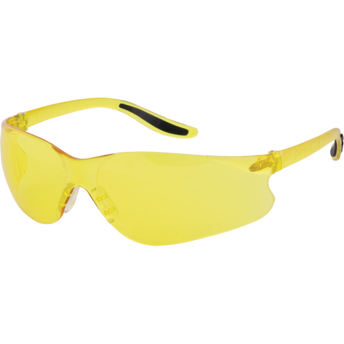 Z500 Series Safety Glasses, Amber Lens, Anti-Scratch, ANSI Z87+/Meets/Exceeds CSA Z94.3 Auto-Cam