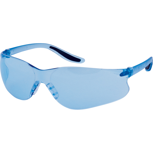 Z500 Series Safety Glasses, Blue Lens, Anti-Scratch, ANSI Z87+/Meets/Exceeds CSA Z94.3 Auto-Cam