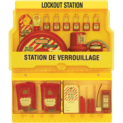 Postes de verrouillage de luxe, Cadenas Thermoplastique, Capacit&eacute; de 32, Cadenas Compris Auto-Cam