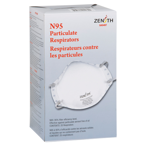 Respirateur contre les particules, N95, Certifi&eacute; NIOSH, Moyen/grand Auto-Cam