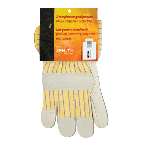 Standard-Duty Dry-Palm Fitters Gloves, Ladies, Grain Cowhide Palm, Cotton Inner Lining Auto-Cam
