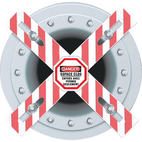 Danger Man-Way Cross Barrier Auto-Cam